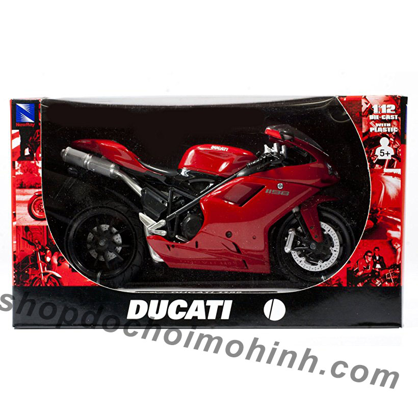 mô hình xe ducati 1198 (red) 1:12 newray